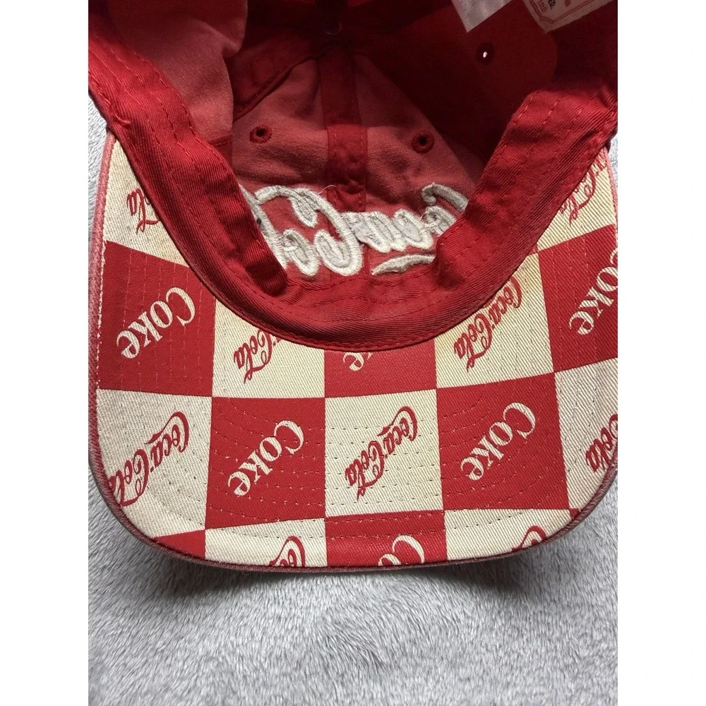 Coca-Cola Red & White Advertising Hat Cap Soda Theme Collectible